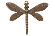 Trinity Vintage Patina Medium Dragonfly Charm